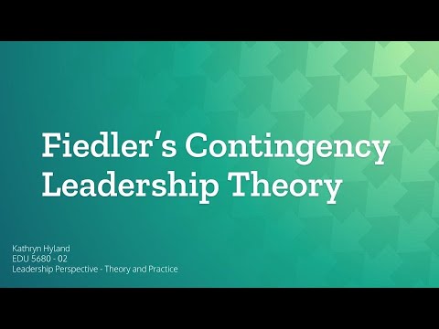 Fiedlers Contingency Theory Hyland