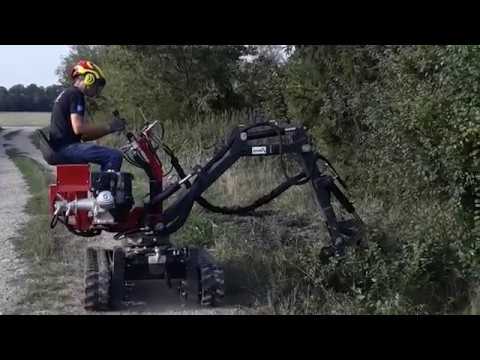 JMEKA - Brush cutter for multi-function mini-digger JMEKA - Video 2