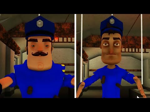 ROBLOX PIGGY 2 COP PLAYER VS COP NEIGHBOR JUMPSCARE - Roblox Piggy Book 2 rp