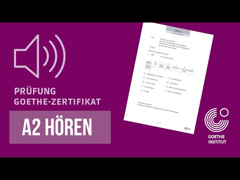 A2 German Exam 2023 – Hören mit Lösungen | Goethe Zertifikat | #01