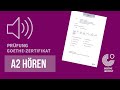 A2 German Exam 2023 Hören Mit Lösungen Prüfung Goethe Zertifikat
