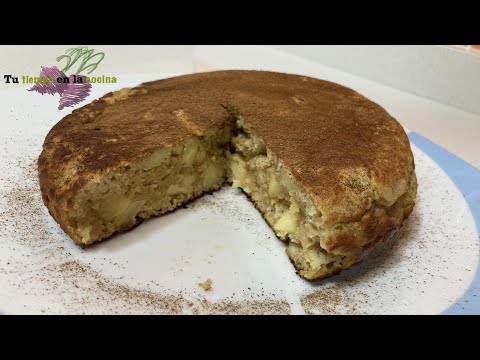 Bizcocho exprés de manzana |SIN Horno|.