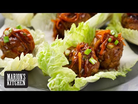 Sticky Meatball Cabbage Cups - Marion's Kitchen