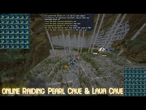 ARK - Online Raiding Pearl Cave & Lava Cave l Dodo legends l