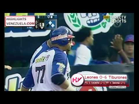 Highlights. Jornads 09/11 LVBP. Tiburones de la Guaira vs Leones del Caracas
