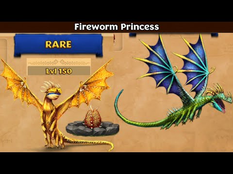 FIREWORM PRINCESS Max Level 150 Titan Mode - Dragons:Rise of Berk