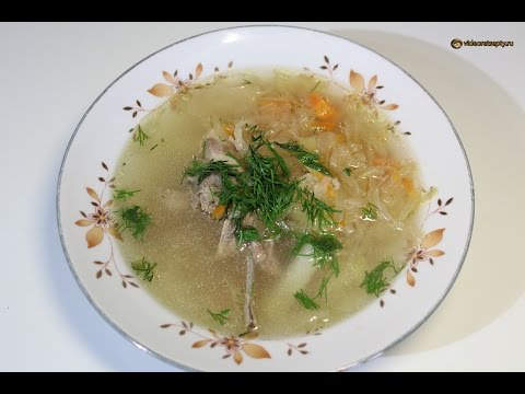 Щи из квашеной капусты - Sauerkraut soup | Видео Рецепт