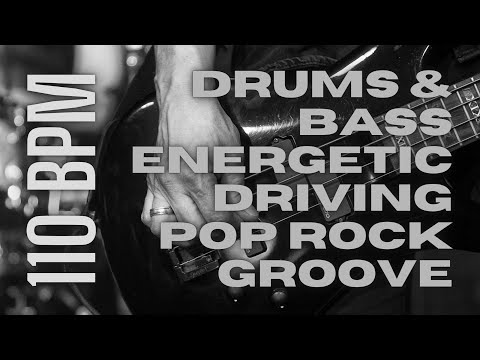 Drums & Bass Energetic Driving Groove | 110 BPM | Guitar Backing Track Jam in B minor  | #JBsJT 61