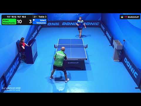 18:50 Artem Maksymenko - Valerii Tatarynov 22.08.2023 TT Euro.Cup  Ukraine Star. TABLE 3