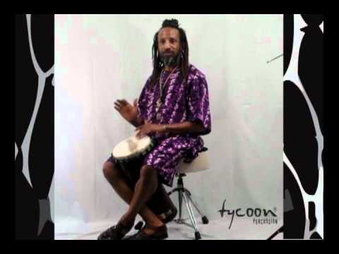 9" African Dancing Djembe Drum image 2