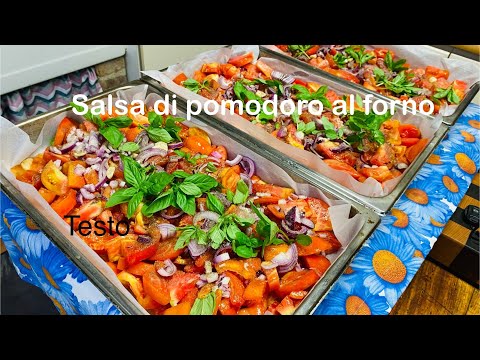 Salsa o stracciata di pomodoro in forno. Come conservare i pomodori ￼