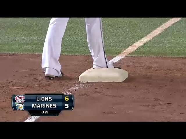 【8回表】ライオンズ・メヒアの打球はベース直撃の勝ち越しタイムリー!! 2014/8/8 M-L