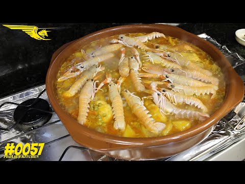 MONKFISH TAILS with Langoustines or Norway Lobsters and Peas - PK0057