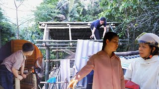 Download lagu Finishing the roof canopy _ Ex _Husband Older Sister suddenly appeared _why was Thuy so angry?  mp3