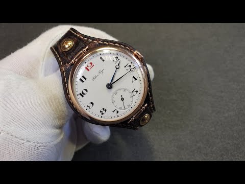 Bespoke mono watch strap for vintage Pavel Bure watch.