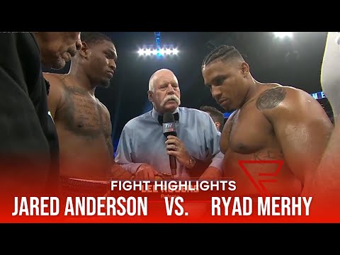 Jared Anderson vs Ryad Merhy | Best Punches🥊| FULL FIGHT HIGHLIGHTS | BOXING FIGHT | MAIN EVENT
