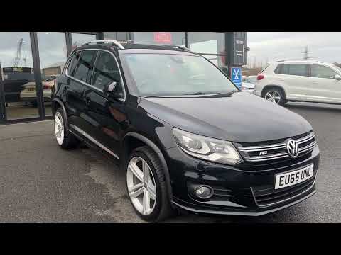 VW TIGUAN 2.0TDI BLUEMOTION TECH R-LINE 4MOTION DSG 2015 65-PLATE DEEP BLACK