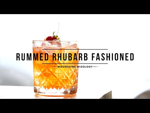 Moonshine Mixology - Rummed Rhubarb Fashioned