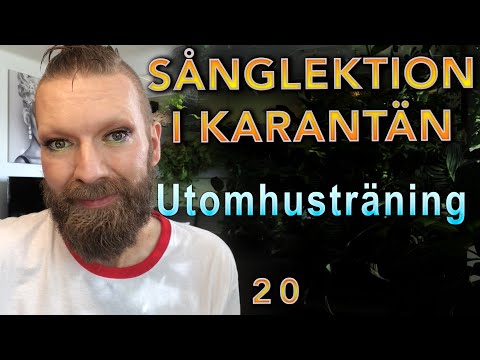 Sång i Karantän - 20 Utomhusträning