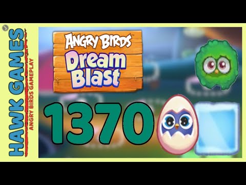 Angry Birds Dream Blast Level 1370 - Walkthrough, No Boosters