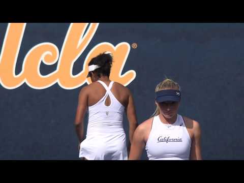 02 21 2020 #1 Bolton/Hart (UCLA) vs. Giavara/Ivanov (CAL) women's doubles tennis