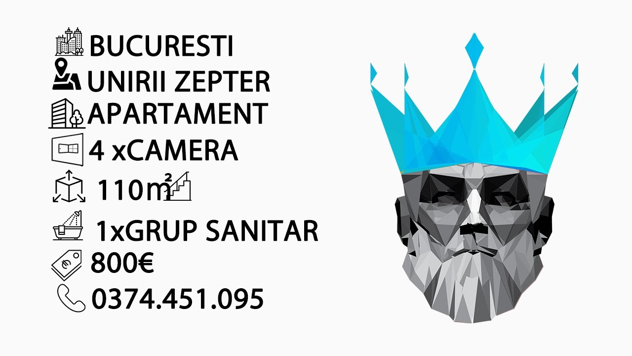 Tur video Unirii Zepter | 4 camere | 5 min Bucuresti Mall 