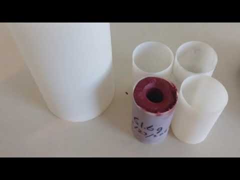 KNSB (Sugar) Rocket Motor propellant casting.