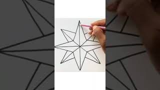 Download lagu How To Draw a Compass Rose Picture from letter V mp3