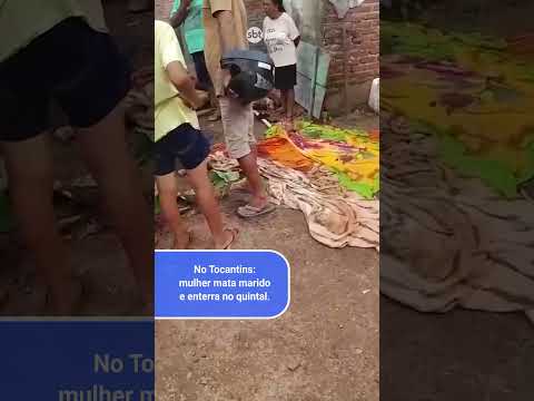 Mulher mata marido e enterra o corpo em quintal, no Tocantins