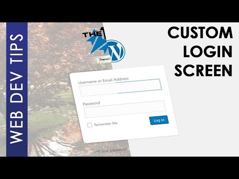 Customize WordPress Login Screen Without Plugins