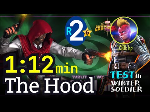 6* The Hood 2 Rank, No boost 1,1 min | Winter Soldier 550k hp #mcoc