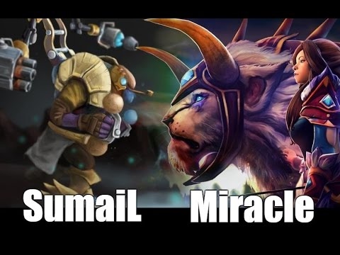 Miracle vs SumaiL | Mirana vs Tinker | 1v1 solo mid | Highlights — Dota 2