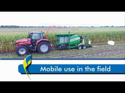 Agronic 820 MultiBaler,  NonStopBaler for using the machine both stationary and mobile in the field