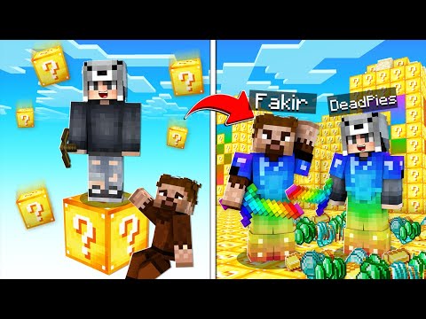 TEK ŞANS BLOKTA MİLYONER OLDUK - Minecraft