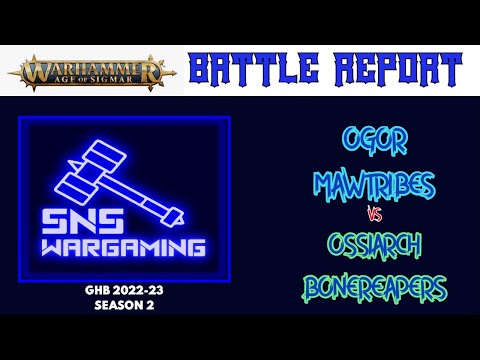 Warhammer Age of Sigmar Battle Report: Ossiarch Bonereapers vs Ogor Mawtribes