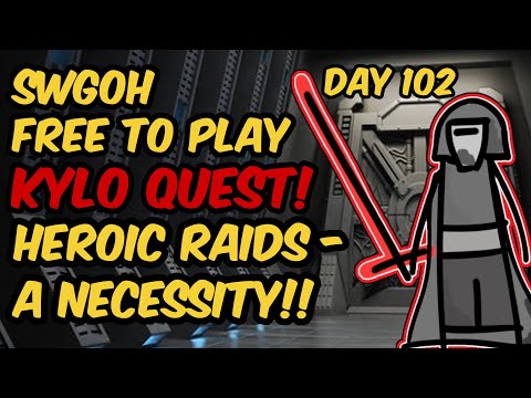 SWGOH FTP Day 102 - Heroic Raids are a MUST for Free to Play accounts!