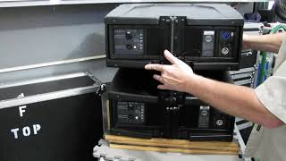 Video thumbnail for Center-fill speakers we use for large events (RCF HDL-10A) by stageleftaudio