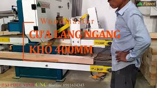 MÁY CƯA LẠNG NGANG WOODMASTER WM-BS400. Lạng mỏng gỗ thành nhiều lớp khác nhau.