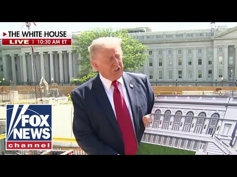 WATCH: Trump reveals ballroom construction...