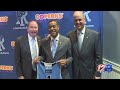 David Cox introduces as new URI men's basketball coach