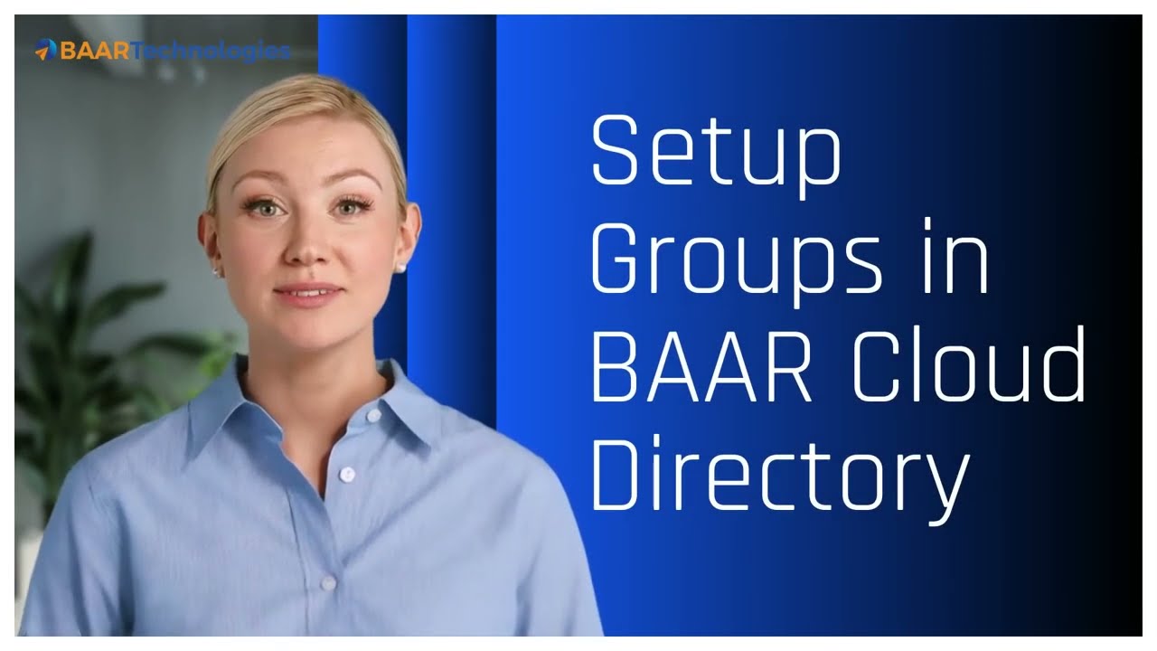 BAAR Cloud Directory - Set up Groups