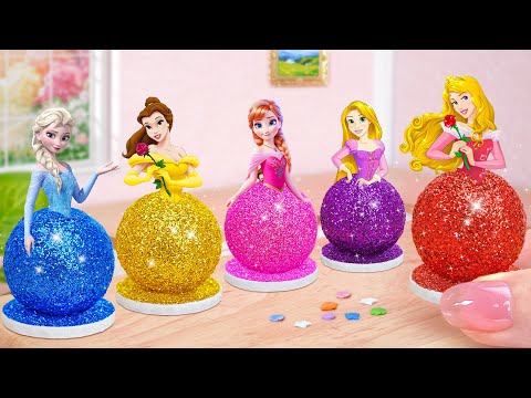 5 Princess Pull Me Up Cake Recipe💘Beautiful Miniature Disney Princess Cake Pops Decorating Tutorials