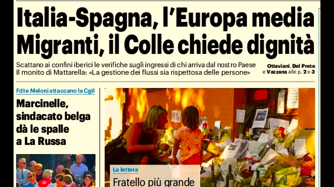 RASSEGNA STAMPA 9 AGOSTO 2026. QUOTIDIANI NAZIONALI ITALIANI PRIME PAGINE DEI GIORNALI DI OGGI.