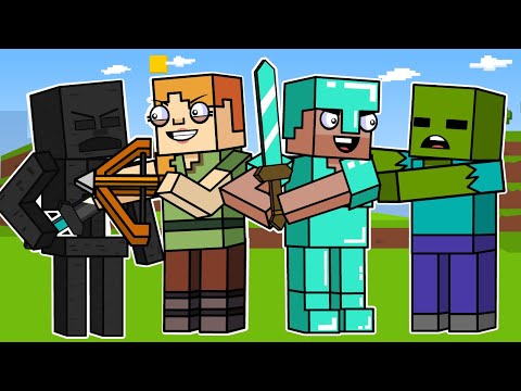 STEVE & ALEX: BEST FRIENDS! | Minecraft Animation (Block Squad)