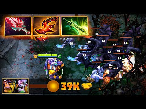 +1000GPM Alchemist Farming Machine🔥Safelane Solo Carry 36 Kills Butterfly + Bloodthorn Dota 2