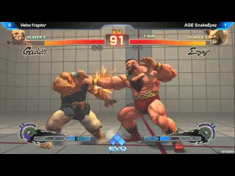 EVO 2013 : Veloc1raptor (Gouken) vs AGE SnakeEyez
