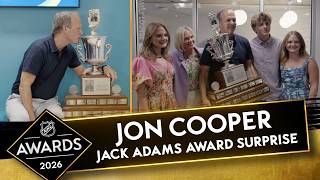 Jon Cooper surprised with Jack Adams Award