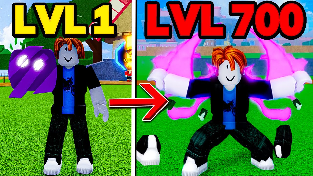 UPEI DO 1 AO 700 COM A NOVA FRUTA BLADE NO BLOX FRUITS!