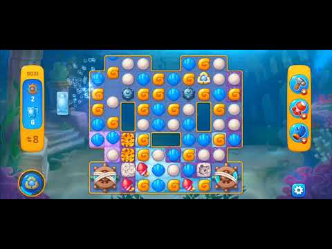 Fishdom Easy Level 9031 (with ingame lightning and firecracker booster) @choraelmin