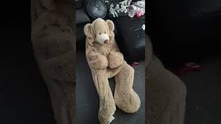 Giant teddy scare prank 😂😂